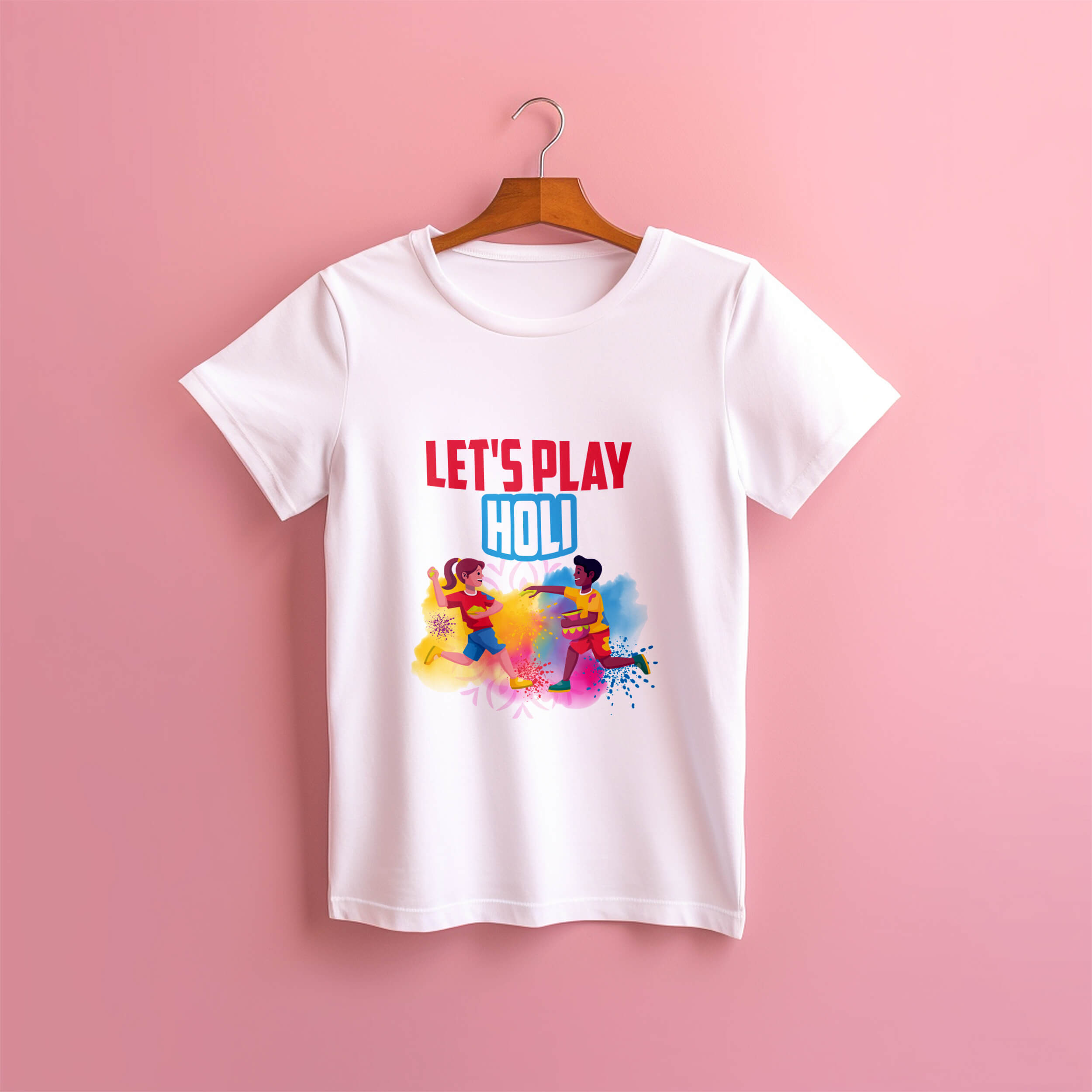 EXPERIENCE BOLLYWOOD HOLI WITH KIDS HOLI T-SHIRTS