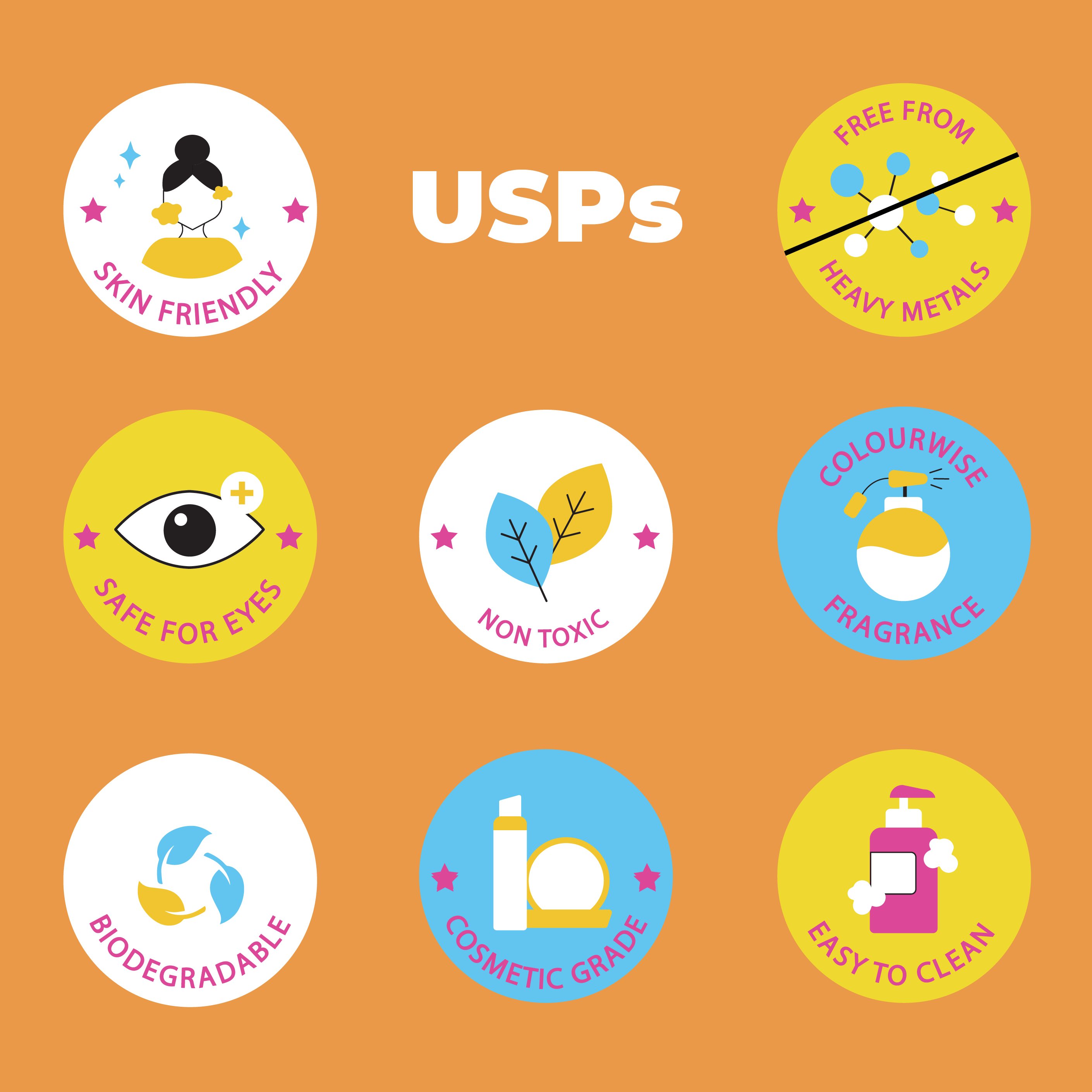 ROYAL MULTICOLOURS (250 GM) + TRENDO MULTICOLOURS (250 GM)