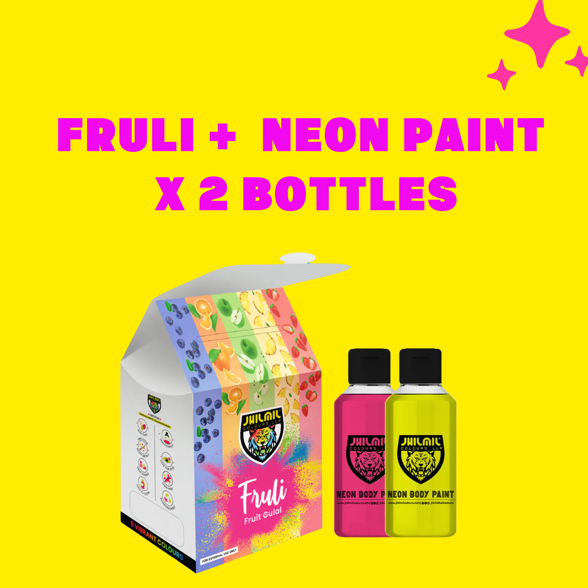 Fruli + 100ml Neon Paint x 2 bottles