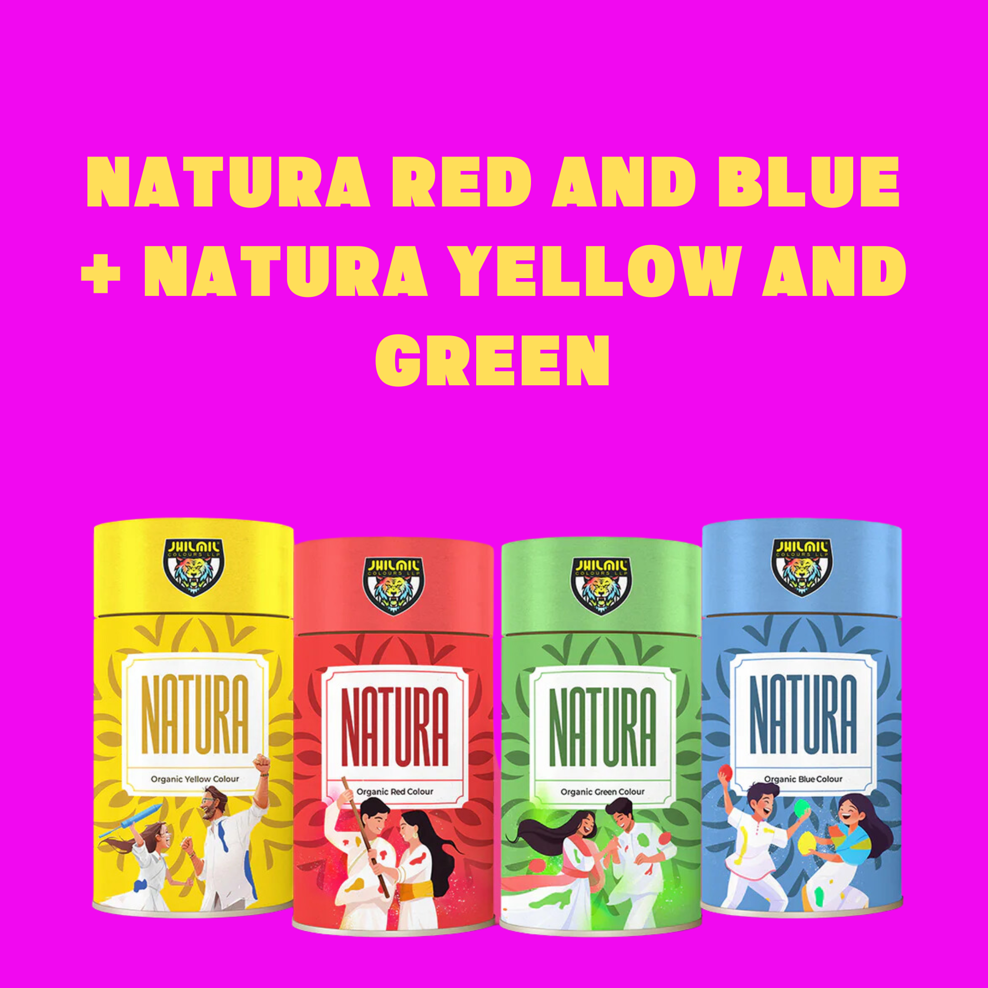 Natura Red and Blue + Natura Yellow and Green