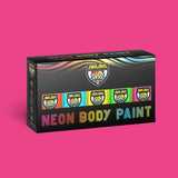 NEON BODY PAINT (PACK OF 5 X 50 ML) - MULTICOLOUR