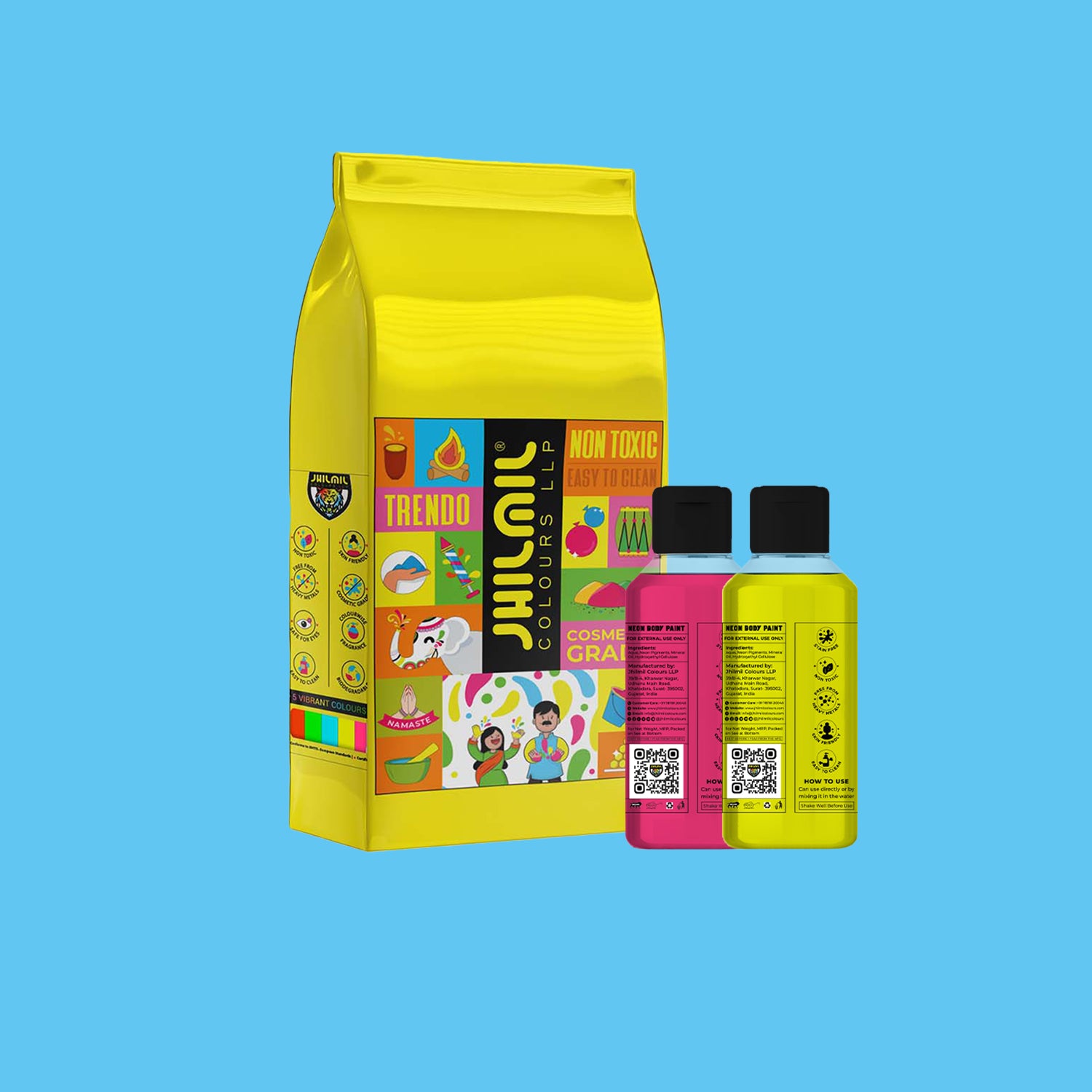 Buy Trendo Signature Colour Neon Body Paint Combo Jhilmil buy-trendo-signature-colour-neon-body-paint-combo-jhilmil