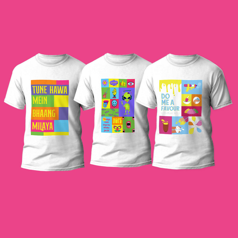 Feel the Bollywood vibe with Jhilmil t-shirts - Pack of 3