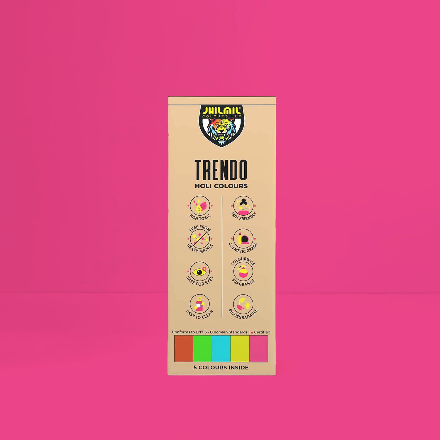 TRENDO HOLI COLOURS PACK OF 2 (250 gm each) - MULTICOLOURS